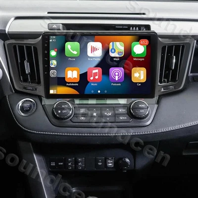 4+64G Car Stereo Radio GPS Fits For Toyota RAV4 2013-2018 Apple Carplay Android - Image 1 of 4