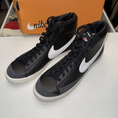 Size 12 - Nike Blazer '77 Vintage Mid Black Sail - Image 1 of 4