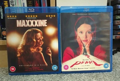 MaXXXine & Pearl - Blu-ray - Ti West, Mia Goth, Horror - Image 1 of 3