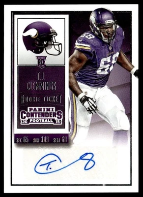 2015 - T.J. Clemmings Rookie Auto Minnesota Vikings #272 - Image 1 of 2