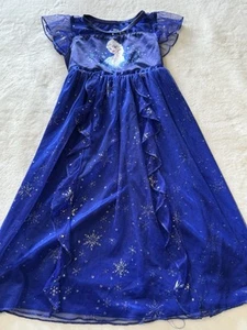 Disney Frozen Girl’s Size XS X-Small 4 / 5 Nightgown PJs Pajamas Pajama Gown - Picture 1 of 4