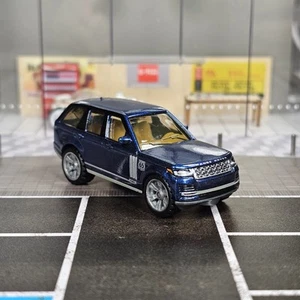 Matchbox 2018 '18 Land Rover Vogue SE Metallic Blue w/Real Riders 1/64 Suv New - Picture 1 of 11