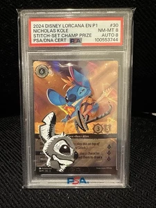 2024 Disney Lorcana Stitch Rock Star Set Championship Prize Artist Sketched - Picture 1 of 1