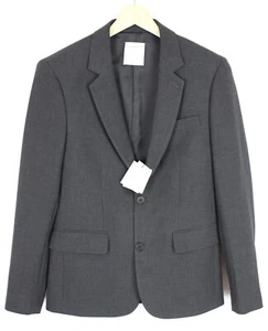 Sandro Jersey Blazer Men's (Eu) 48 Single Row Padded 2 Buttons Grey - Picture 1 of 7
