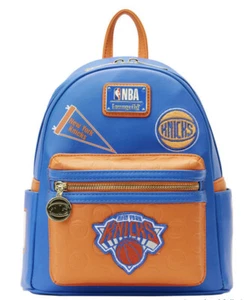 NBA New York Knicks Patch Icons Mini Backpack Loungefly - Picture 1 of 8