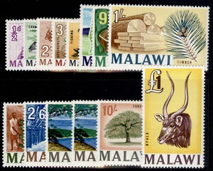 MALAWI QEII SG215-227, 1965-67 complete set, NH MINT. Cat £30. - Picture 1 of 1