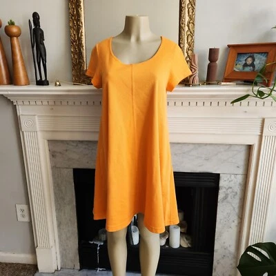 Vestido Casa Naranja Vintage Años 60 Cambio Neón Dopamina Vestido Mod Talla Pequeña Foto 1 de 4