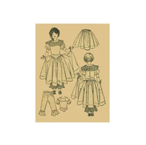 Patrón de ropa de muñeca antigua de 22" #1921 - Imagen 1 de 1