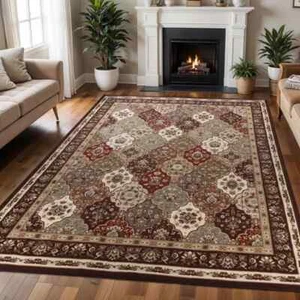 Palmyra Traditional Floral Medallion Indoor Large Area Rugs Or Runner Rug - Picture 1 of 20