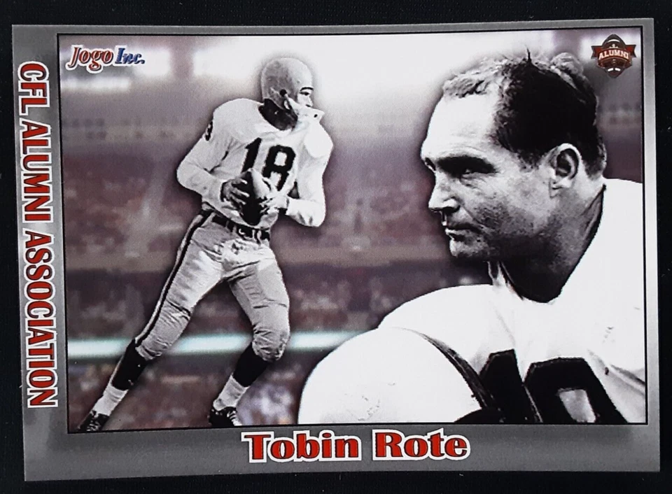 2018 Jogo CFL Alumni Short Print Tobin Rote QB - Toronto Rice Owls - 70 made - Image 1 of 1