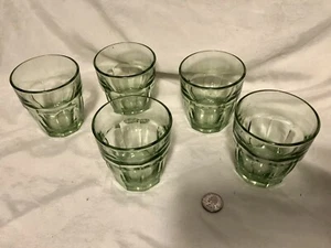 Vintage Bar Lounge Rock Gläser 5er Set B.Rocco Hellgrün - Bild 1 von 4