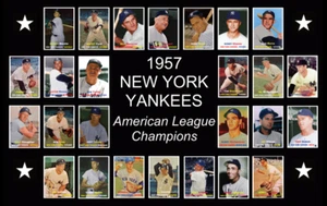 1957 NEW YORK YANKEES World Series POSTER Man Cave Decor Wall Art Xmas Gift - Picture 1 of 2