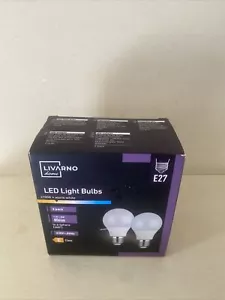 Livarno Home Pack of 2 LED Light Bulbs E27 806lm 2700k Warm White - Picture 1 of 6