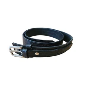 Cabela's Black Leather Western Belt Men's Size 36 Metal Buckle Item #2904 - Picture 1 of 12