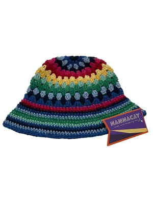 Cappello all'uncinetto arcobaleno Nannacay - Immagine 1 di 3