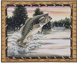 Pure Country Weavers Bass Attack | Woven Tapestry Wall Art Hanging | 34 x 26 - Picture 1 of 3