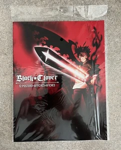 BLACK CLOVER 8.5" x 11" Wall Poster Book w/12 Posters! - Picture 1 of 2