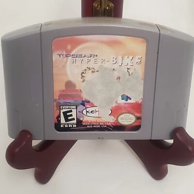 Top Gear Hyper Bike Nintendo 64 N64 2000 Cartridge Only Sticker Wear - Image 1 of 4