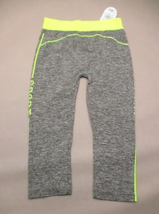 NWT NATASHA Size XL Girls Multicolor Stretch Pull On Athletic Crop Leggings 098 - Picture 1 of 8