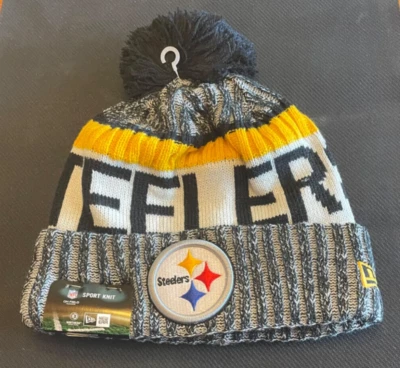 2017 NFL Sideline Knit Hat Pittsburgh Steelers New Era On-Field Beanie