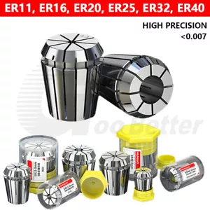 2mm to 20mm Spring Collets for CNC Milling Machine ER11 ER16 ER20 ER25 ER32 ER40 - Picture 1 of 120