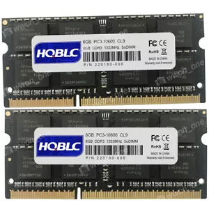 Memoria para portátil SODIMM DDR3-1333 GB 16 GB 2x8 GBx para Macmini5,3 - A1347 MC936LL/A - Imagen 1 de 5