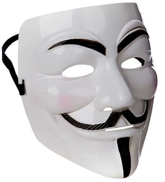 Wicked Costumes Adult Anonymous Mask - White