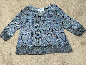 Alice Blue by Stitch Fix Damen Shirt Größe M Mehrfarbig Elegant Fließend - Bild 1 von 11
