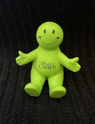Soporte para teléfono celular Green City of Falls Church Virginia Smiling Guy Stress Ball Foto 1 de 4