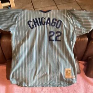 Maglietta Chicago Cubs #22 BILL BUCKNER Mitchell & Ness Cooperstown 1978 (2xl) - Foto 1 di 11