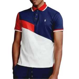 Polo de Ralph Lauren | Polo rojo, azul marino y blanco para hombre nuevo con etiquetas - Imagen 1 de 8