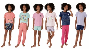 Eddie Bauer Kids Girl's Comfy 6-Piece Pajama Set - Picture 1 of 13