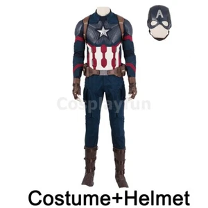 Avengers Endgame Captain America Steve Rogers Cosplay Costume Ver 1 Handmade - Picture 1 of 22