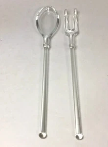 Utensilios transparentes para servir ensaladas de vidrio - Imagen 1 de 15