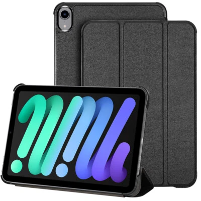 Funda inteligente con soporte de cuero tipo folio para Apple iPad mini (A17 Pro)/mini 6ta generación Foto 1 de 4