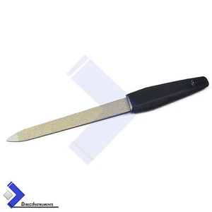 Professional Chiropody Black Metal Finger Feet Nail file Double End Manicure New - Picture 1 of 1