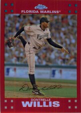 2007 Topps Chrome Red Refractors #52 Dontrelle Willis /99
