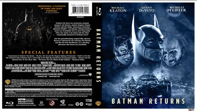 'Batman Returns'  exclusive artwork Sleeve & Slipcover for Blu-ray - Image 1 of 2