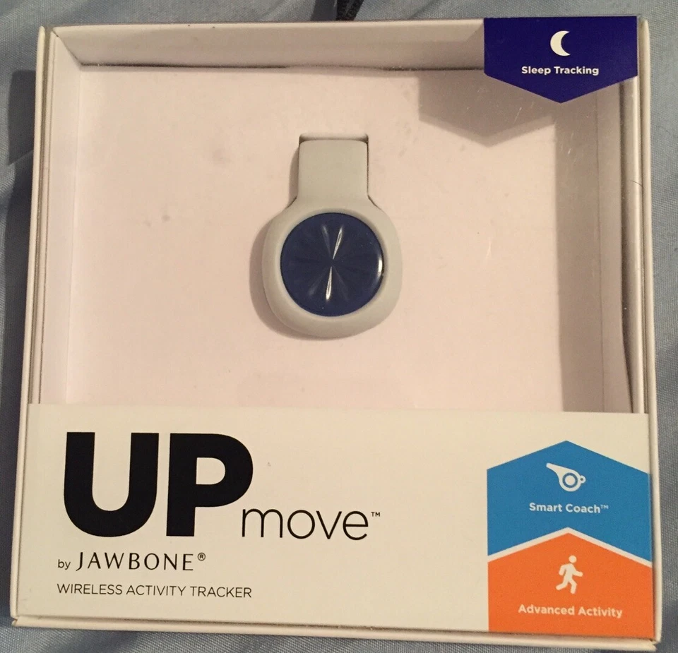 Emblema com clipe Jawbone UP Move atividade sem fio, rastreador de sono. Novo na caixa - Imagem 1 de 2