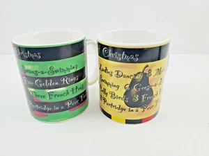 Starbucks 12 DAYS OF CHRISTMAS Tassen Gold & Grün Season's Greetings Reinhart 2 - Bild 1 von 4