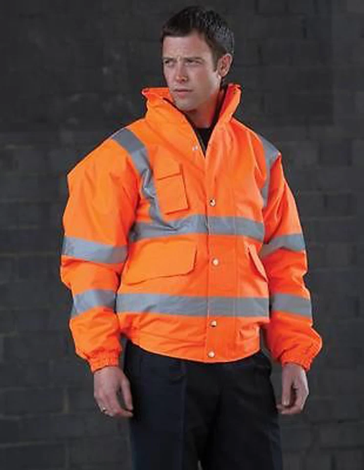 YOKO Hi-Vis Outdoor Waterproof Bomber Jacket Coat - S M XL 2XL 3XL 4XL 5XL 6XL - Image 1 of 1