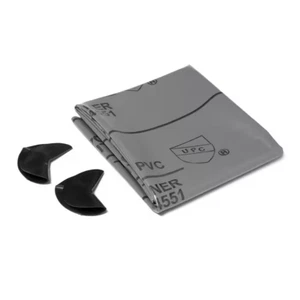 Gray PVC Shower Pan Liner Kit 5 ft. x 6 ft. Thick Flexible Sheet Tile Base Floor - Picture 1 of 12