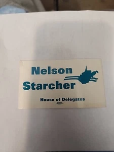 Nelson Starcher House Of Delegates Sticker Decal - Picture 1 of 3