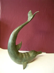 Delfin Liegend Schwanz nach oben H39,0cm B27,0cm - Bild 1 von 3