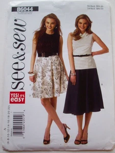EASY Semi-fitted skirt pattern 6044 size 6 8 10 12 14 16 18 20 22 UNCUT - Picture 1 of 2