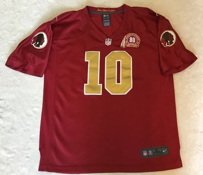 Camiseta deportiva 2013 NFL Nike Washington Redskins Robert Griffin III 80 aniversario juvenil XL Foto 1 de 4