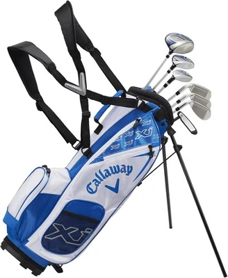 Callaway XJ Junior Level 3 Set Completo RH 7 Mazze 1 Stand Borsa Bianco Giappone Nuovo - Immagine 1 di 4