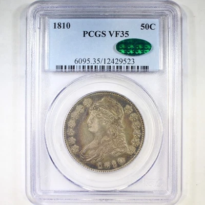 1810 50C PCGS/CAC VF35 - Capped Bust Half Dollar - Image 1 of 4