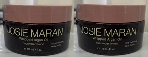2x Aceite de Argán Batido Josie Maran Manteca Corporal Hidratante Pepino Limón 4 OZ cada uno - Imagen 1 de 3