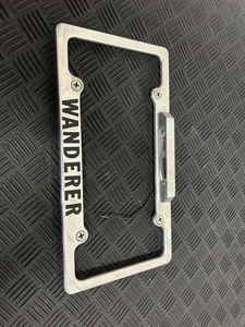 Airstream Wanderer License Plate Bracket Cover with Light - Picture 1 of 6